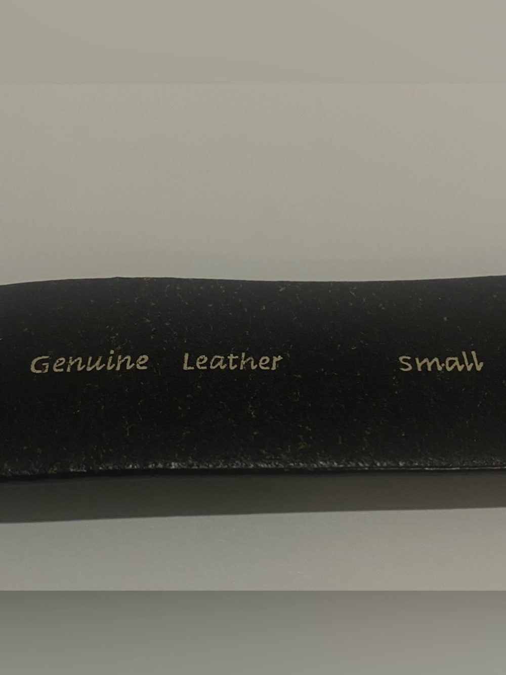 Fossil Womens Black Genuine Leather Belt Small Brass & Hammered Silver Buckle - Picture 6 of 9